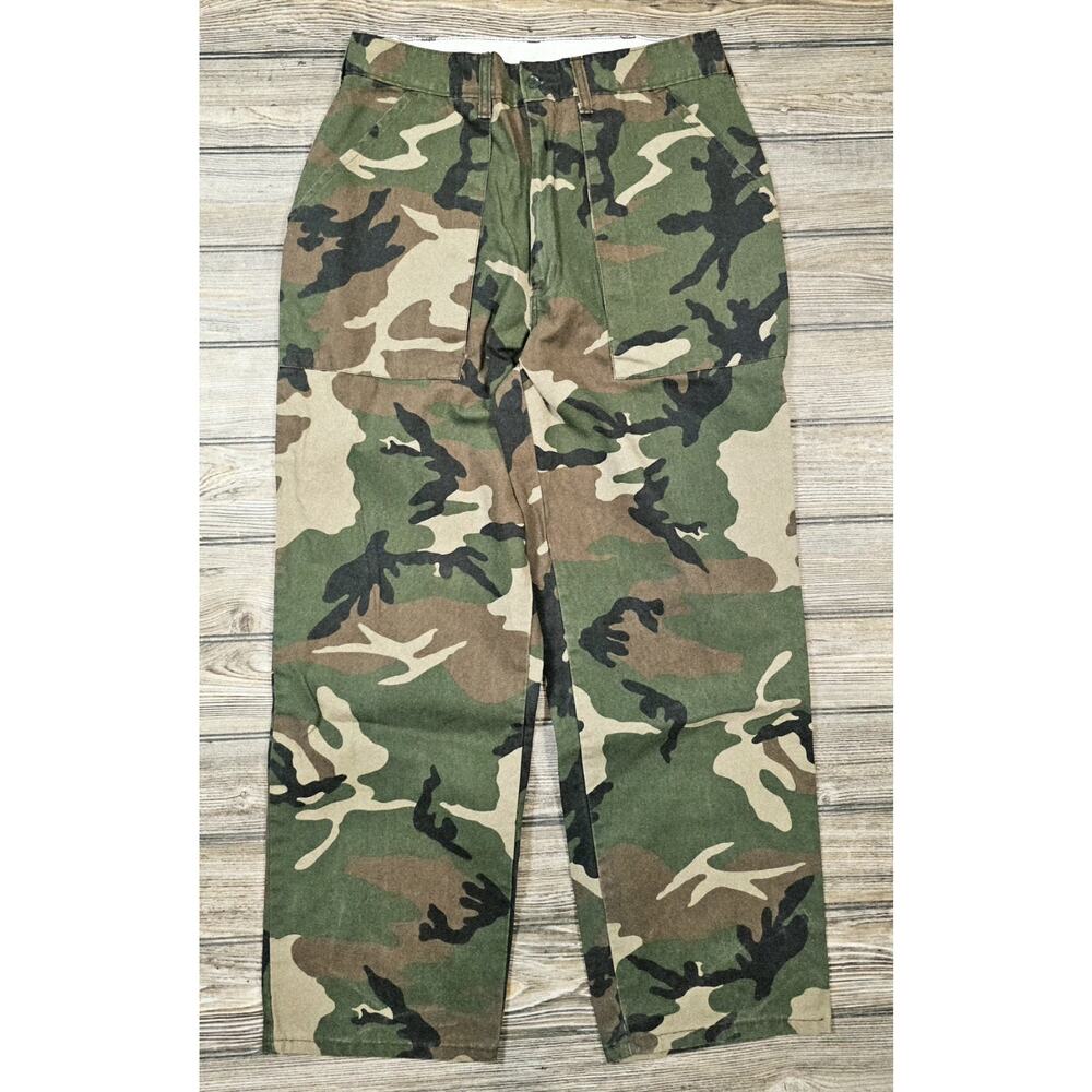 Vintage Winchester Pants Mens 32x30 Green Camo Chino Woodland Hunting